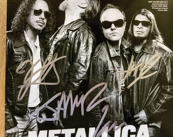 Metallica Signed Rolling Stone Magazine Photo, Autographed 8x10 with COA