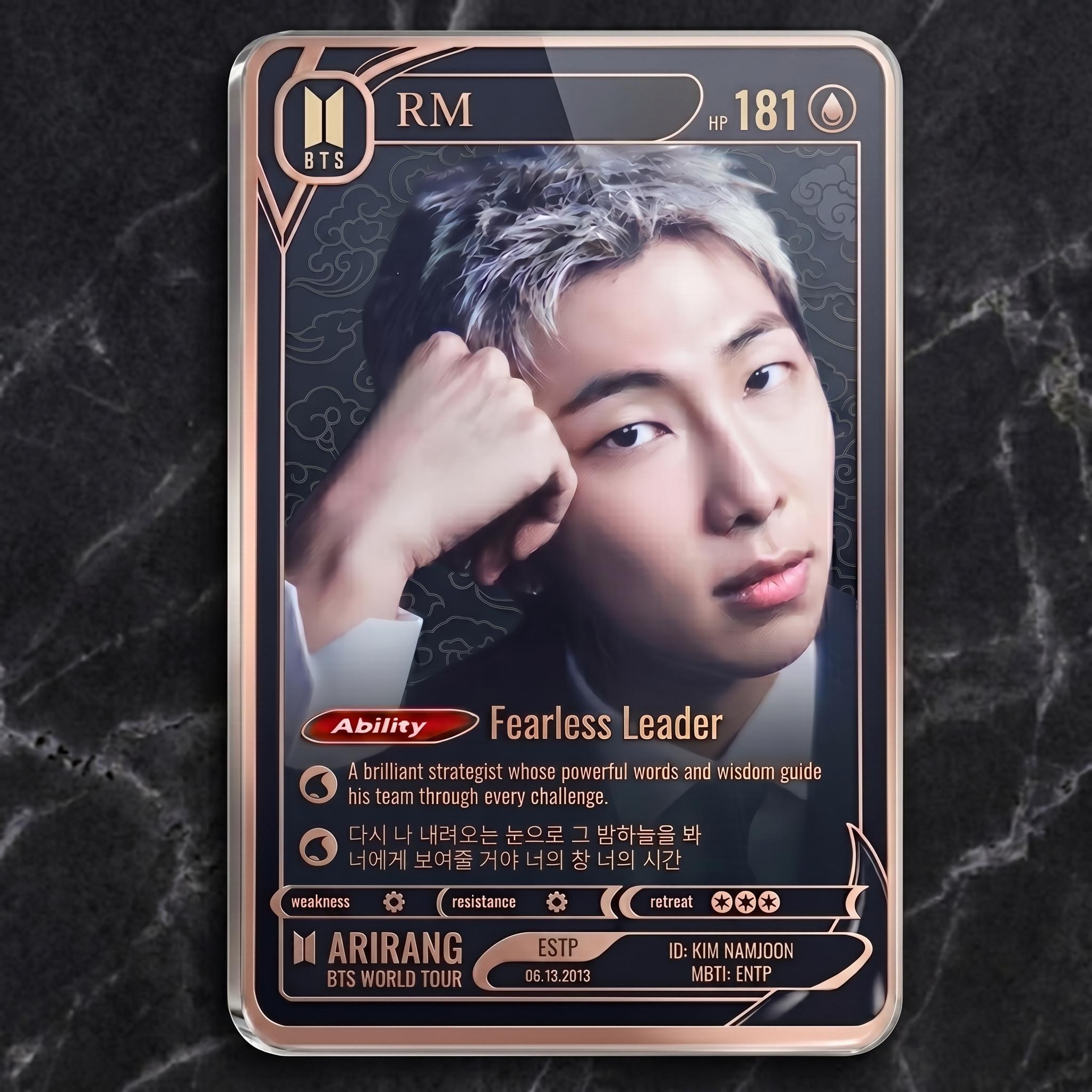 Premium BTS Acrylic Photocard, Arirang Collector's Trading Card, Custom ...