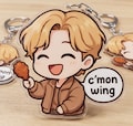 C'mon wing Funny BTS acrylic keychain, Hot One's Show, Bts Comeback, Gift For Army, Arirang, Bts Concert, Cute Idol Keyring, Kpop Fan Merch product logo