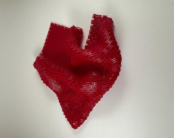 3D Printed Flexy Fabric Chainmail | Sensory Fidget Toy for ADHD & Stress Relief | Custom Color 3D Mesh Desk Toy | Tactile Classroom Tool