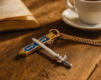 Sword Necklace  Men's Gaming Pendant   Keychain