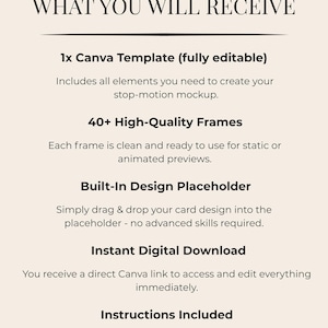 Animerad bröllopsinbjudan Mockup 5x7 Canva | Kuvert Stop Motion-video | Redigerbar bröllopskortsmall bild 3