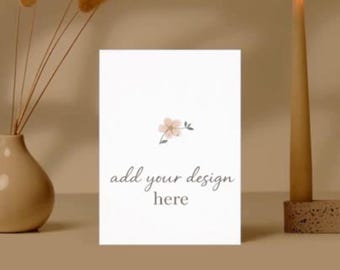 Mockup de vídeo animado para cartão de felicitações 5x7 – Modelo do Canva