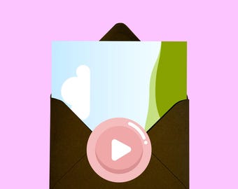 Animerad Canva-mockup | Mockup för hälsningskortsvideo