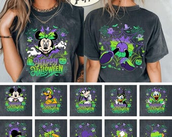 Mouse And Friends Halloween Skeleton Shirt, Comfort Colors Mouse's Not So Scary Halloween Party 2026 Halloween Group Costume 00
