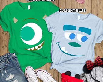 Monsters Inc Halloween Costume Shirt James Sullivan Costume Mike Wazowski Shirt Halloween Matching Shirt Family Group Costumes 03
