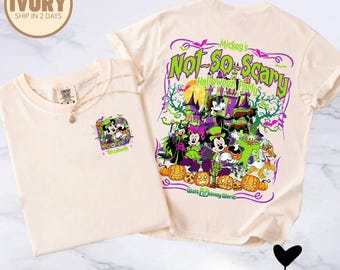 Mouse's Not So Scary Halloween Party Comfort Colors Shirt, Mouse Halloween Costume, Halloween Matching Tee
