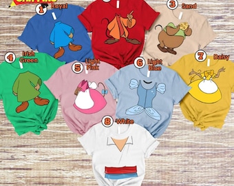 Cinderella Jaq and Gus Matching Costume Shirt, Princess Costume Shirt, Halloween Group Shirt, Mouse Not So Scary Tee