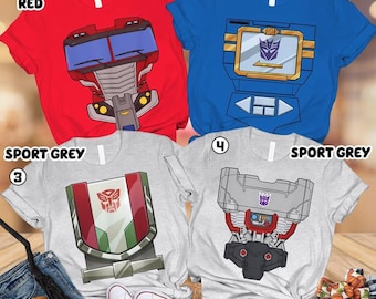 Transformers Halloween Costume Shirt, Transformers Bumblebee Megatron Costume Group Shirt, Halloween Family Group Costume Shirts Matching 04