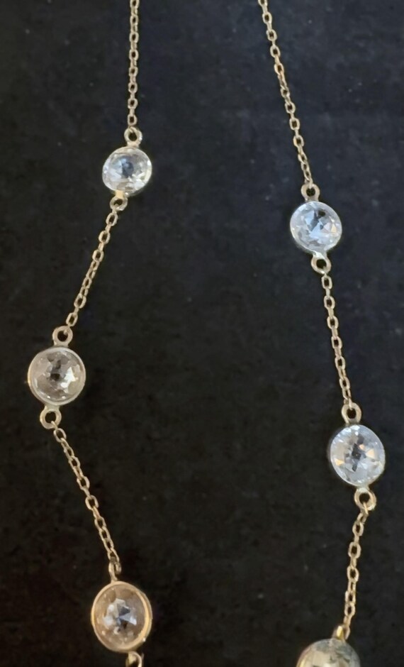 14K Gold Moissanite Dangle Earrings • Bezel Set T… - image 10