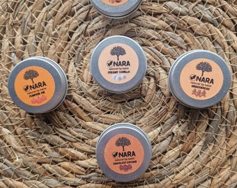 Ganz natürlicher Lippenbalsam - 100% Bio - Shea, Kokosnussöl und Bienenwachs - 10ml