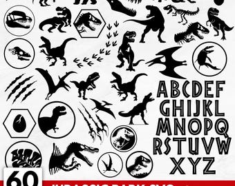 60 Jurassic Park Svg Png Bundle, Dinosaur Svg Png, Jurassic Park Clipart, Jurassic World Park Dxf Svg Png, Cricut Cut Files,Digital Download