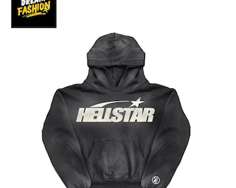 Holster Vintage Washed Black Hoodie – Graphic Star, Unisex Streetwear
