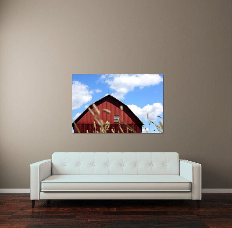 Red Barn Print Red Barn Canvas Red Barn Photo Midwest - Etsy