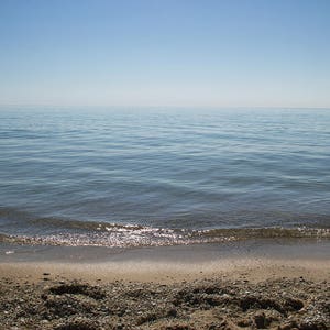 Beach Photo, Shoreline Print, Shoreline Canvas, Sparking Water Photo ...