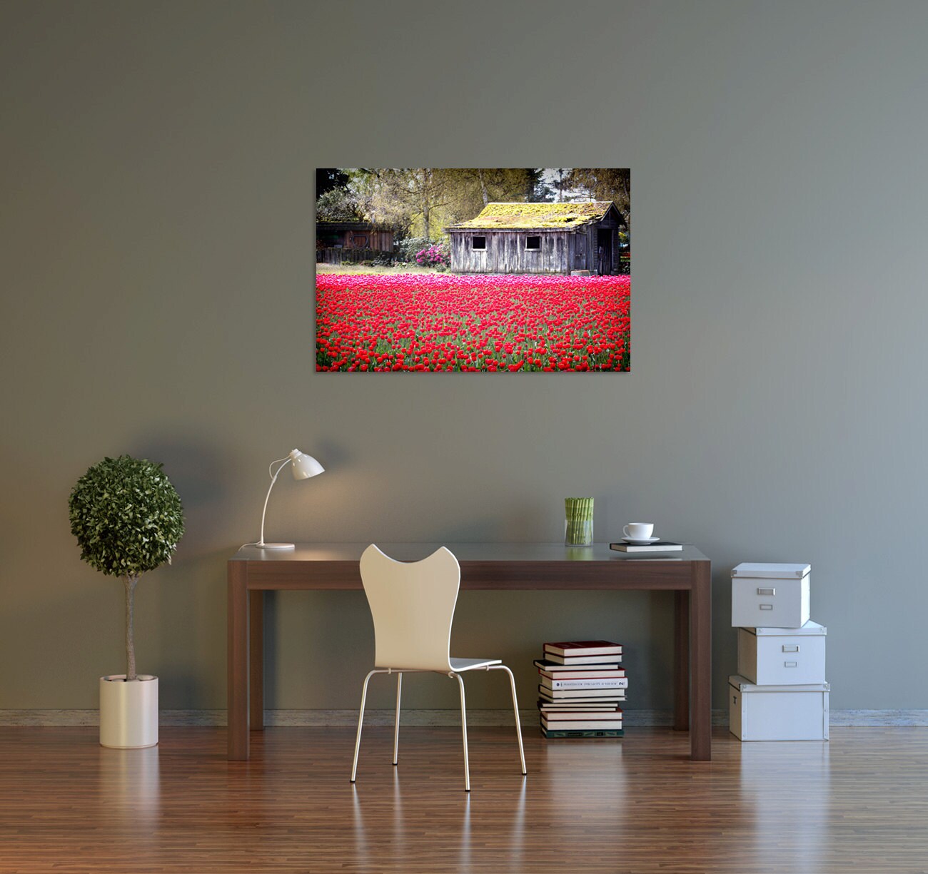 Field of Tulips Photo, Tulip Field Print, Tulip Field Canvas, Skagit ...
