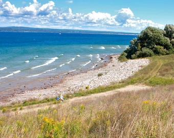 Lake Michigan print, Lake Michigan canvas, Northern Michigan photo, Northern Michigan print, Michigan beach print