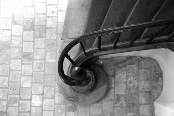 Banister Photo Black And White Photo France Photo Oversized Etsy