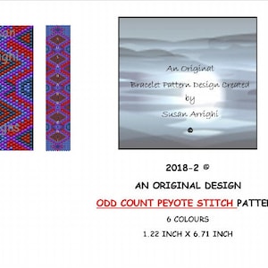 2018-2 - Schema di perline con conteggio dispari del punto Peyote