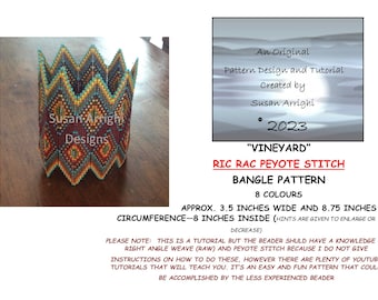 VINEYARD - RIC RAC Bangle Pattern & Tutorial
