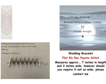 WEDDING Bracelet - Flat RIC RAC Bracelet Pattern & Tutorial