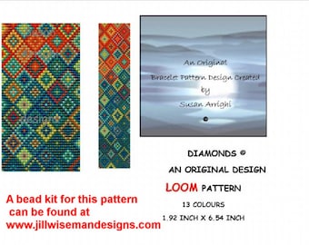 LOOM Bracelet Pattern - Diamonds