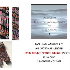Cottage Garden 2 - Schema di perline con punto Peyote