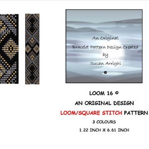 Loom Beading Bracelet Pattern -  LOOM 16