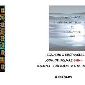 SQUARES & RECTANGLES    Bracelet Pattern -  LOOM