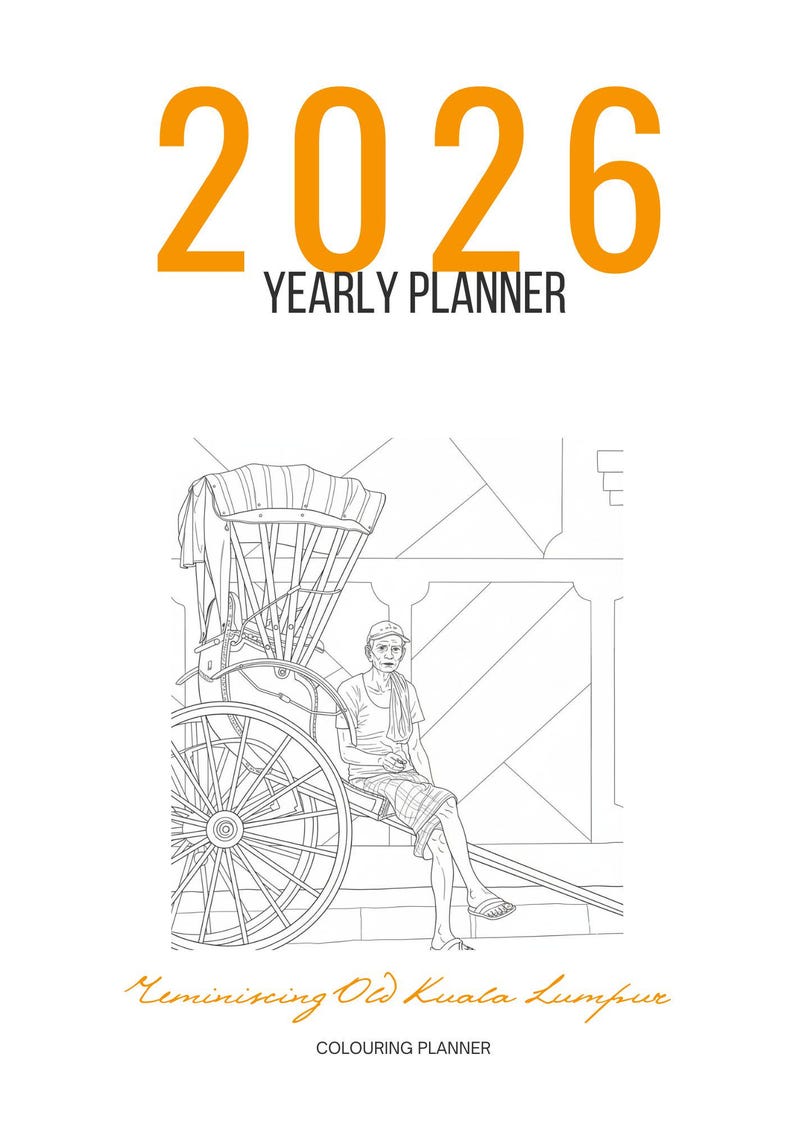 Malaysia Heritage 2026 Calendar &amp; Planner Bundle | Mosques and Old ...