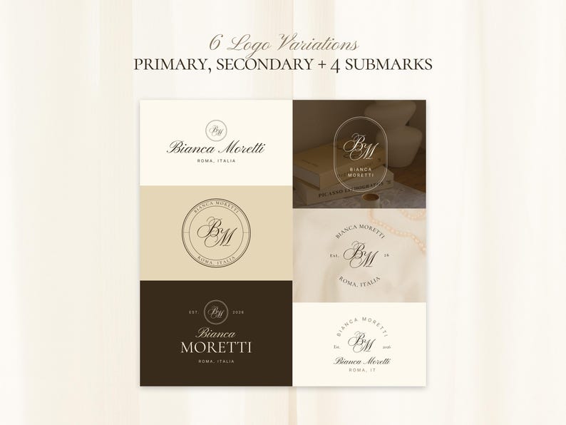 Luxury Brand Kit Canva Templates | Old Money Elegant Branding Kit for ...
