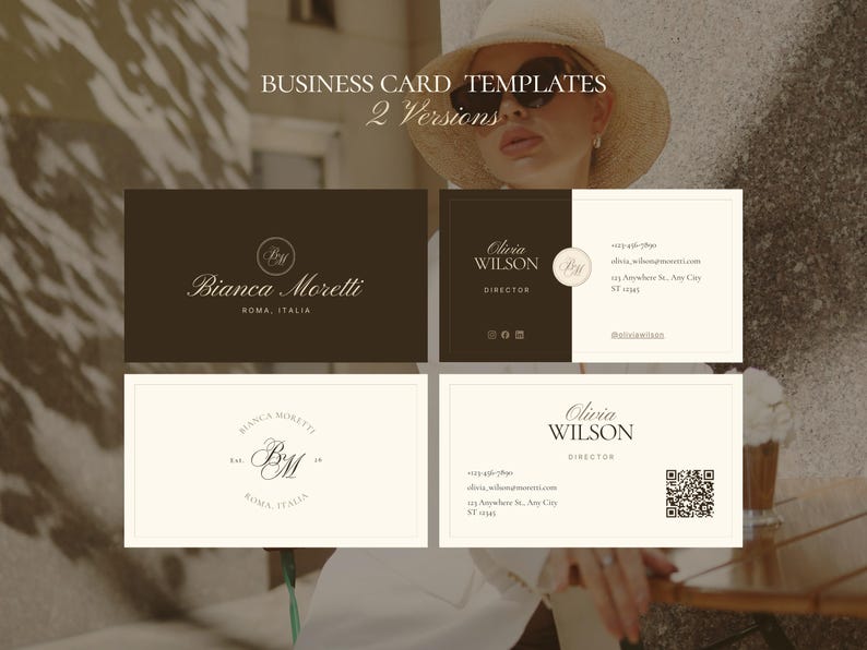 Luxury Brand Kit Canva Templates | Old Money Elegant Branding Kit for ...
