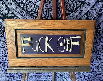 Super Freundliches Bone Art Schild