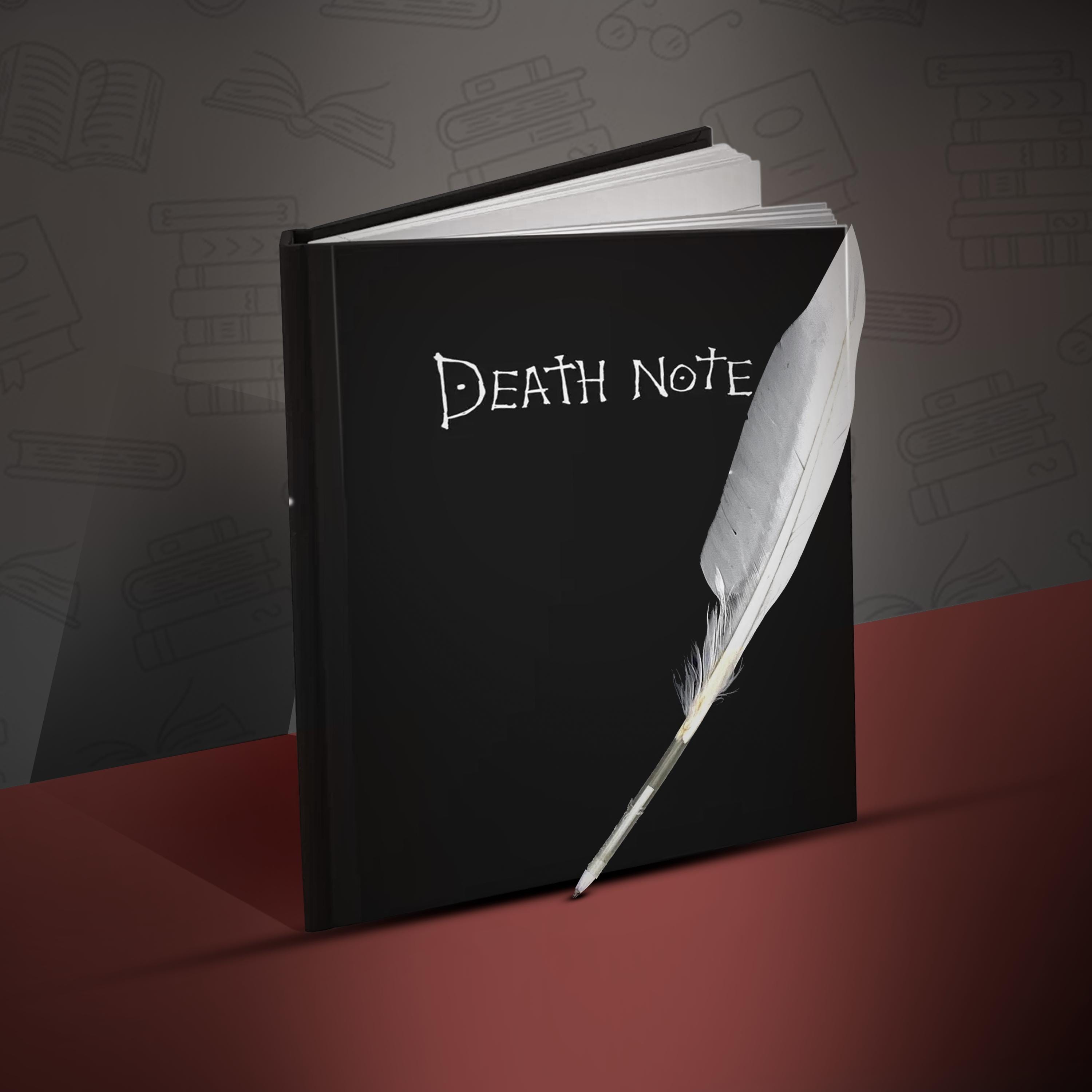 Death Note Anime Cosplay Notebook Journal With Feather Pen and
