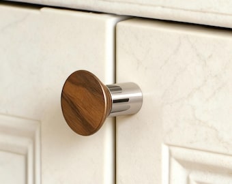 Walnut Wardrobe Knob: Dresser Drawer Pulls, Kitchen Knob Handles