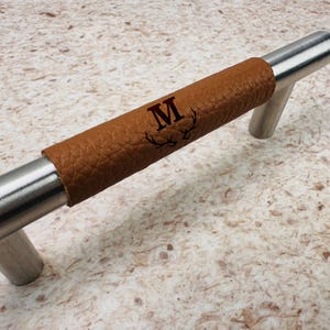 Tirador de cuero para cajón de cocina: Tirador para armario de recibidor