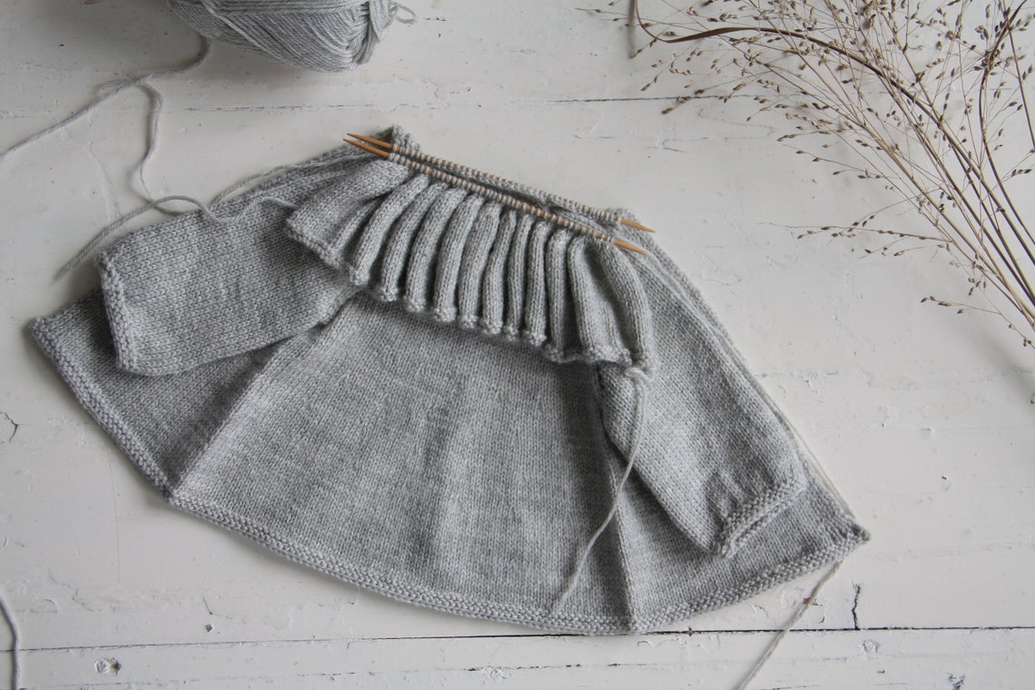 PDF Knitting Pattern Moon Cardigan english Etsy