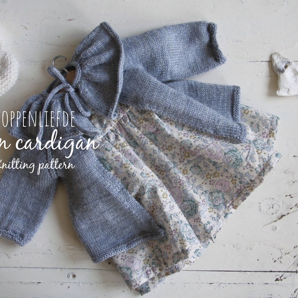 Patron de tricot PDF - Cardigan Moon (Anglais)