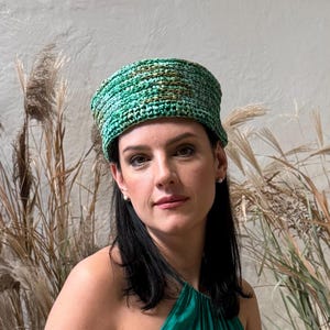 Green Pillbox Hat - Etsy display picture 1