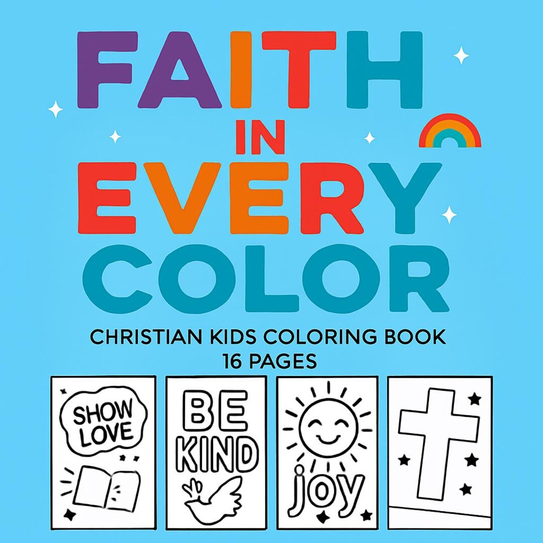 Christian Coloring Book for Preschool & Kindergarten Sunday School