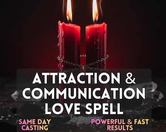 Strong Attraction & Communication Love Spell | Etsy Witch Spell Love Same Day |  Attract Your Soulmate Spell Casting