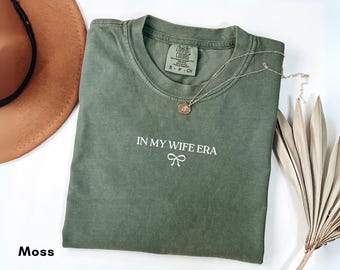 In My Wife Era Shirt, Wife Era , Newlywed Gift Shirt, Minimalist Wife Shirt, Bridal Shower Gift, Wedding Gift for Wife, Comfort Colors Tee