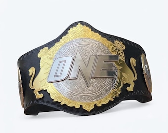 ONE Championship World Title Belt Replica – Premium MMA Champion Belt | Collector’s Edition Fighting Championship Belt | Custom Trophy Belt