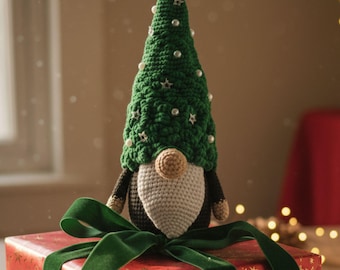 Patroon kerstboomkabouter pdf | Zelfstudie feestelijke winteramigurumi | Digitale download van de kerstman G