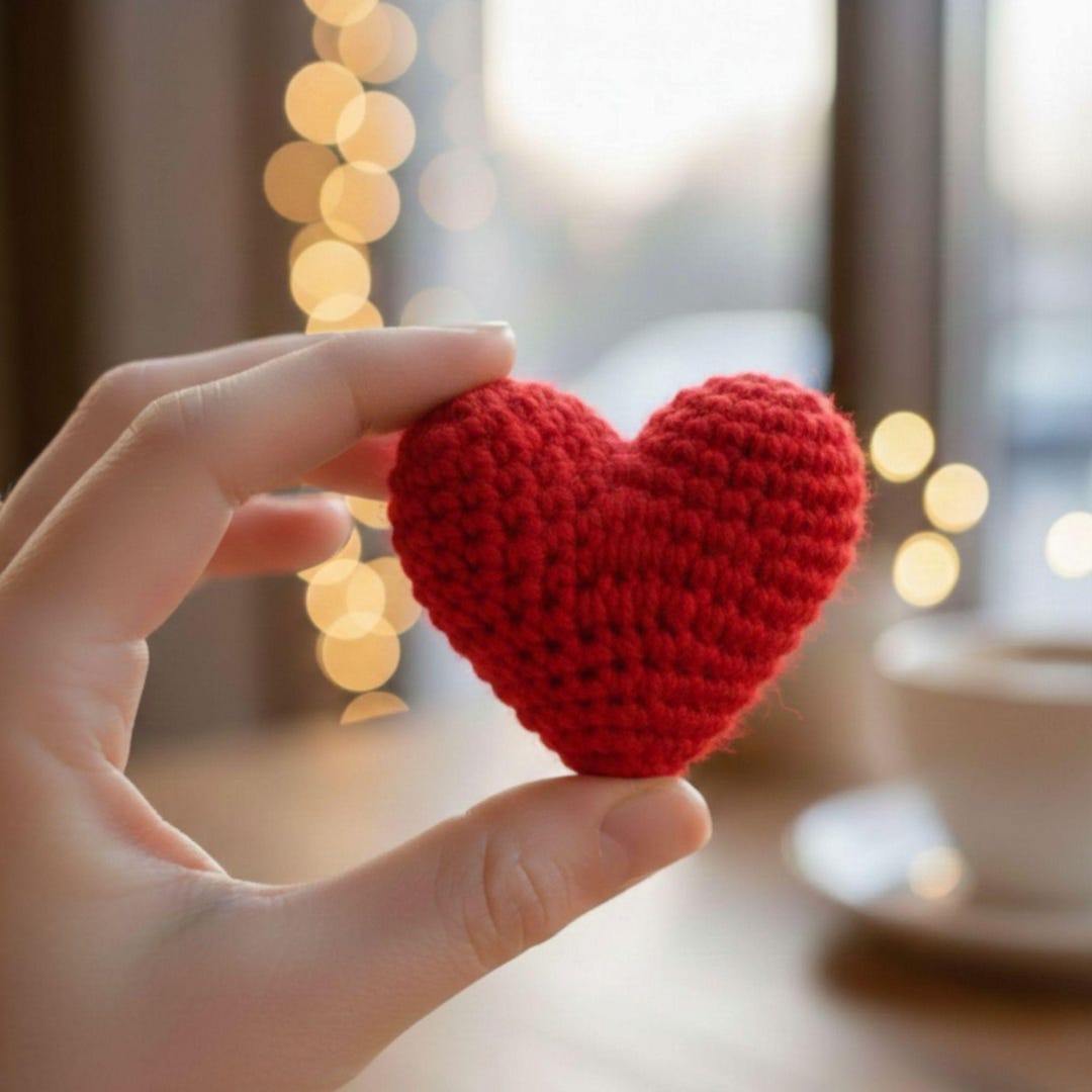 Amigurumi Heart Plushie Crochet Pattern | Beginner-friendly Keychain ...