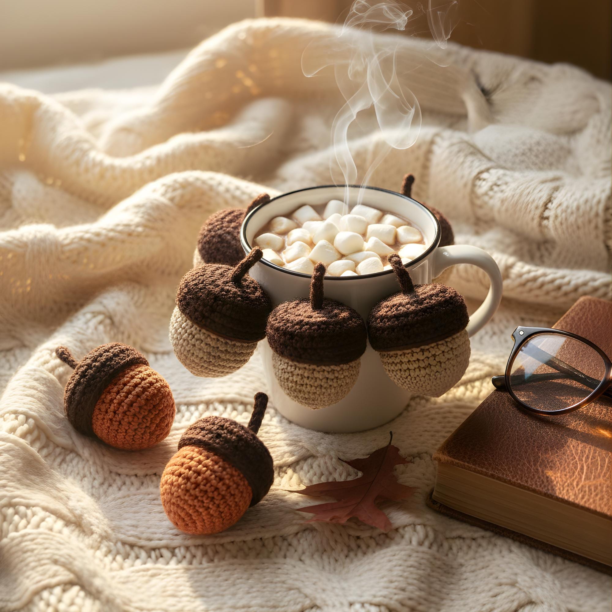 Crochet Acorn Rustic Amigurumi Ornament