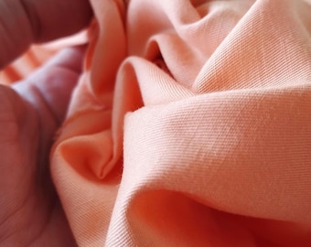 Sun-Bleached Apricot Tencel Linen Fabric, Midweight 4.7 oz, by the Yard