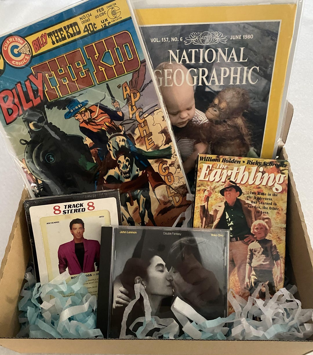 1980 Vintage Collector’s Box: the Earthling VHS, Boz Scaggs 8-track ...