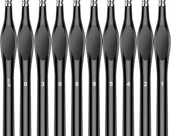 10Pcs Micro Paint Brushes Set with Triangular Handles - For Acrylic, Watercolor, Crafts, Models