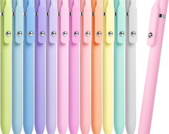 12 Pack 0.5mm Gel Pens Fine Point Quick Dry Journaling Writing Pens